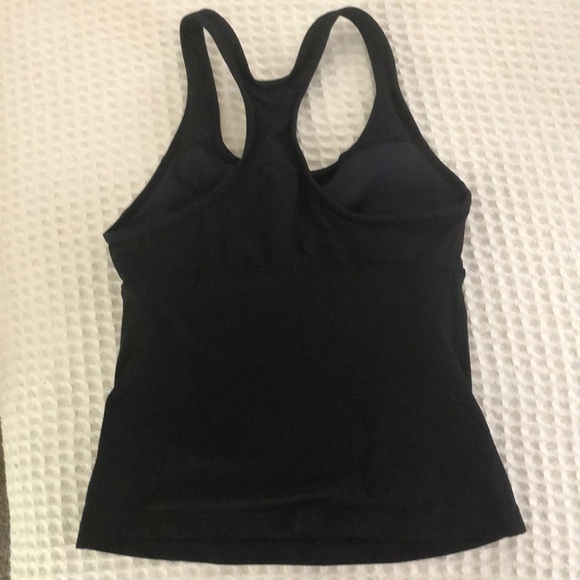 Nike Dri-Fit Black Racerback Athletic Tank Sz. M Yoga Workout Gym Power Walk - Picture 4 of 4